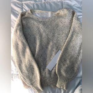 OPEN BACK SWEATER